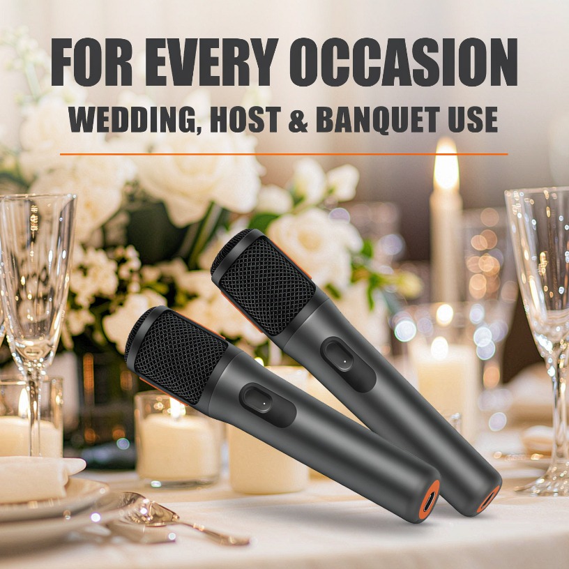 Event & Party Supply - Беспроводной микрофон с двумя ручными передатчиками