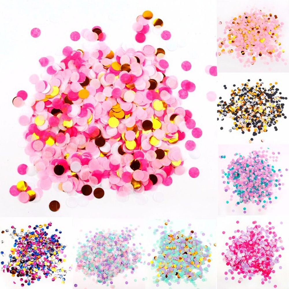 Confetti Cannon Tube - 10 г/пакет, круглая конфетти, папиросная бумага,