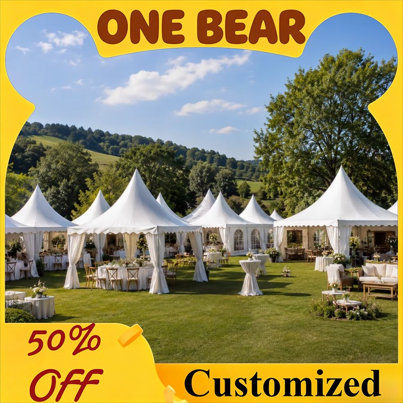 Event & Party Supply - Настраиваемый белый шатер-пагода с алюминиевым каркасом
