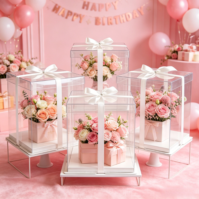 Прозрачные коробки для тортов, – обзор и цена Event Party Box