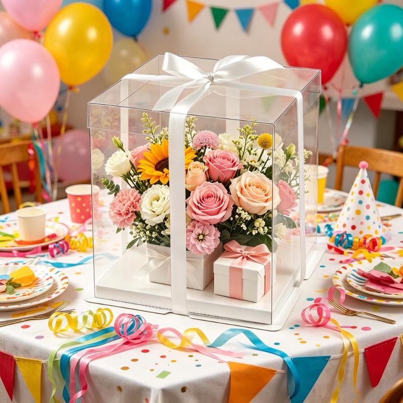 Прозрачные коробки для тортов, – обзор и цена Event Party Box