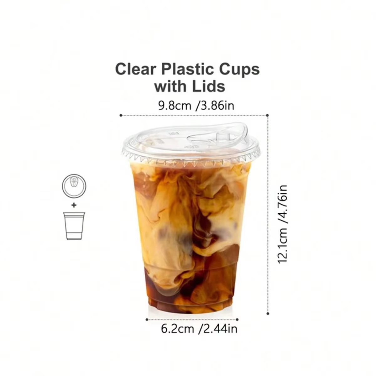 Одноразовые стаканчики для коф – обзор и цена Plastic Cup 50Pcs