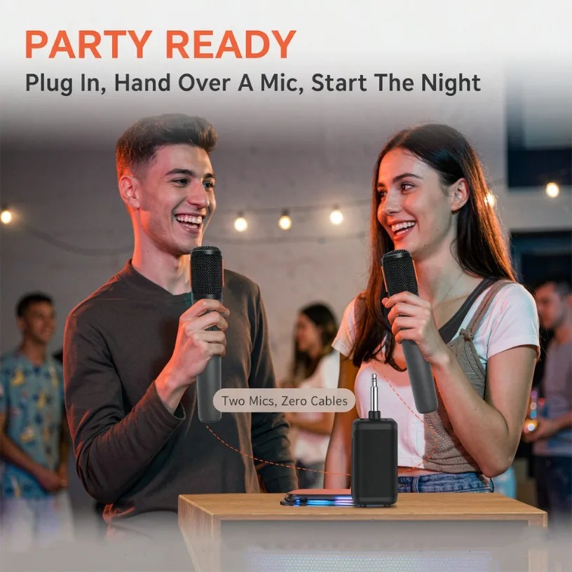 Беспроводной микрофон с двумя  – обзор и цена Event & Party Supply