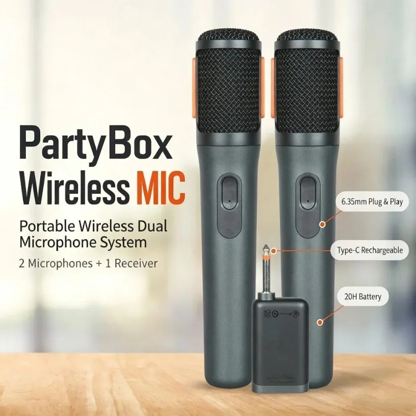 Беспроводной микрофон с двумя  – обзор и цена Event & Party Supply