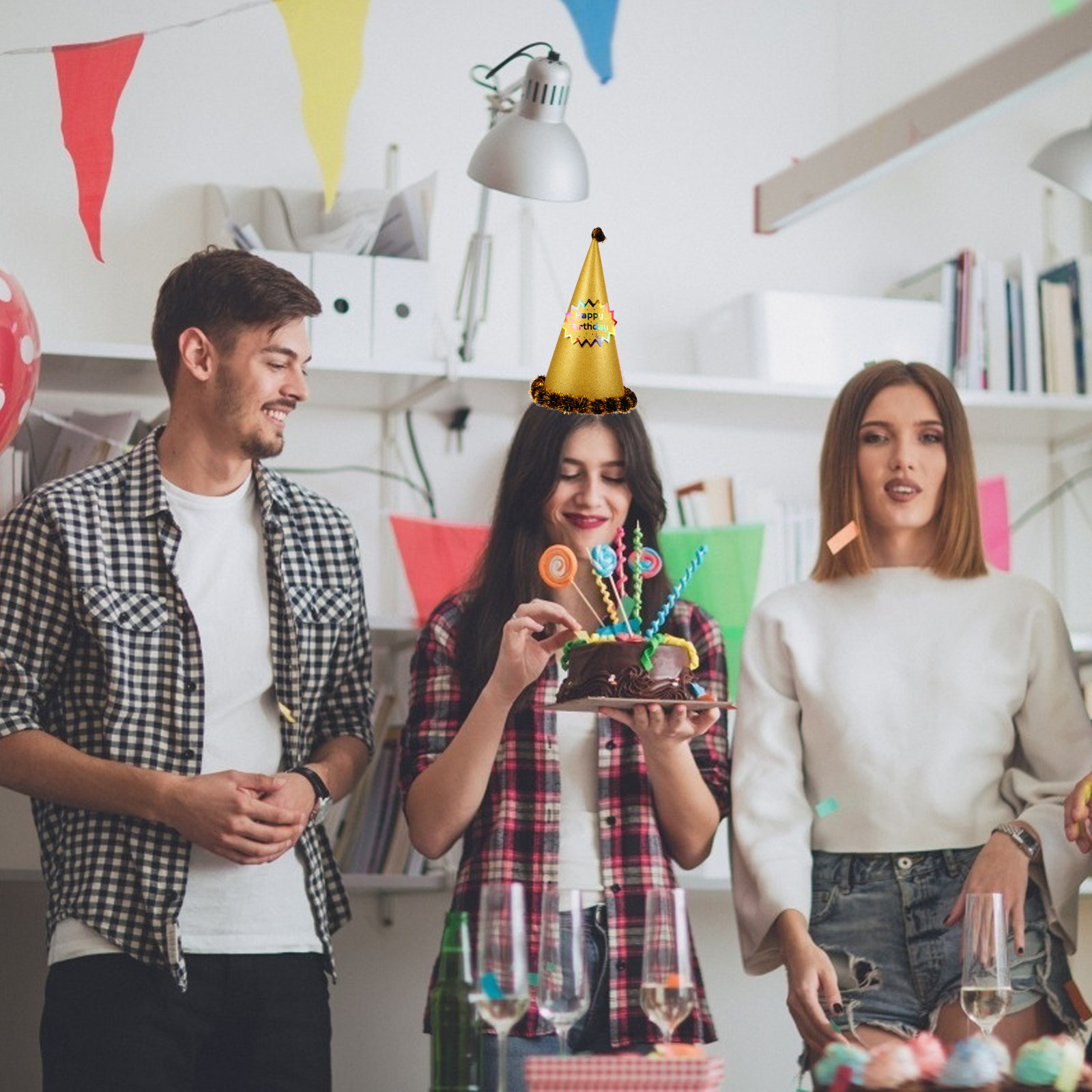 Золотая блестящая конусообразн – обзор и цена Party Hat Cone