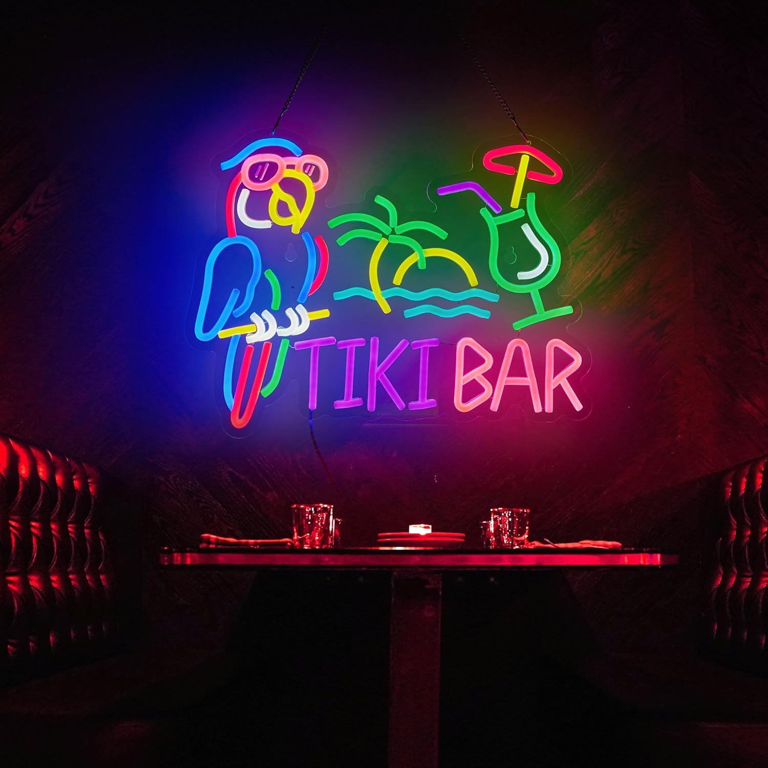 Неоновая вывеска Tiki Bar Parr – обзор и цена Neon Sign Party