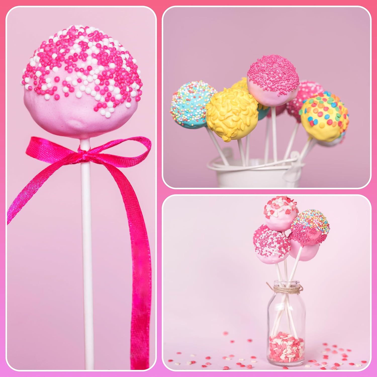 100шт Самодельные леденцовые п – обзор и цена Cotton Candy Cone
